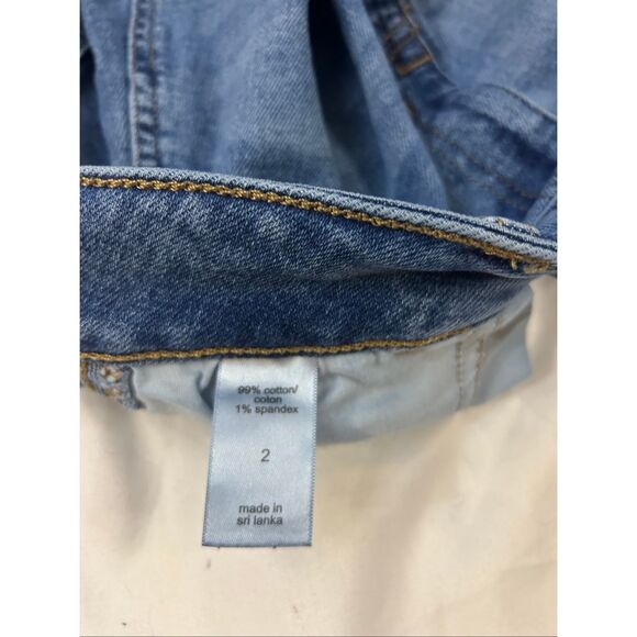 Maurices stretch denim jean skirt small S raw hems nwot rn#51783 - Picture 9 of 9